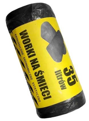 Jednorazowe worki na śmieci lekkie, biurowe, toaletowe. Wykonane z folii HDPE.

     *Wymiary: 50x60cm
     *Pojemność: 35l
     *Kolor: czarny
     *Ilość na rolce: 50szt