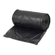 Worki na śmieci HD 35L czarne 50 sztuk na rolce z folii HDPE