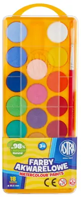 Farby akwarelowe 18 kolASTRA