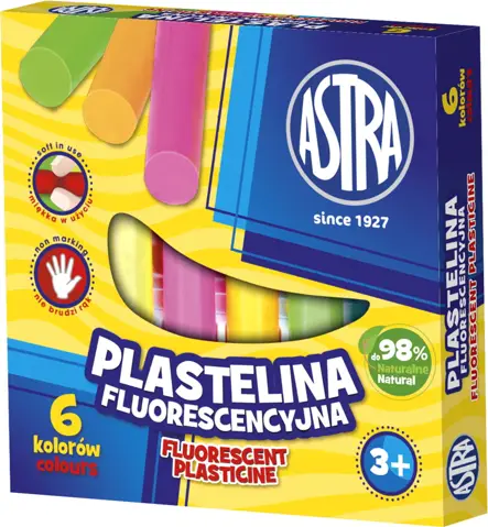 Plastelina 6 kol. FLUORASTRA