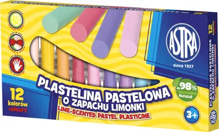 Plastelina 12 kol Pastel-ZapachASTRA