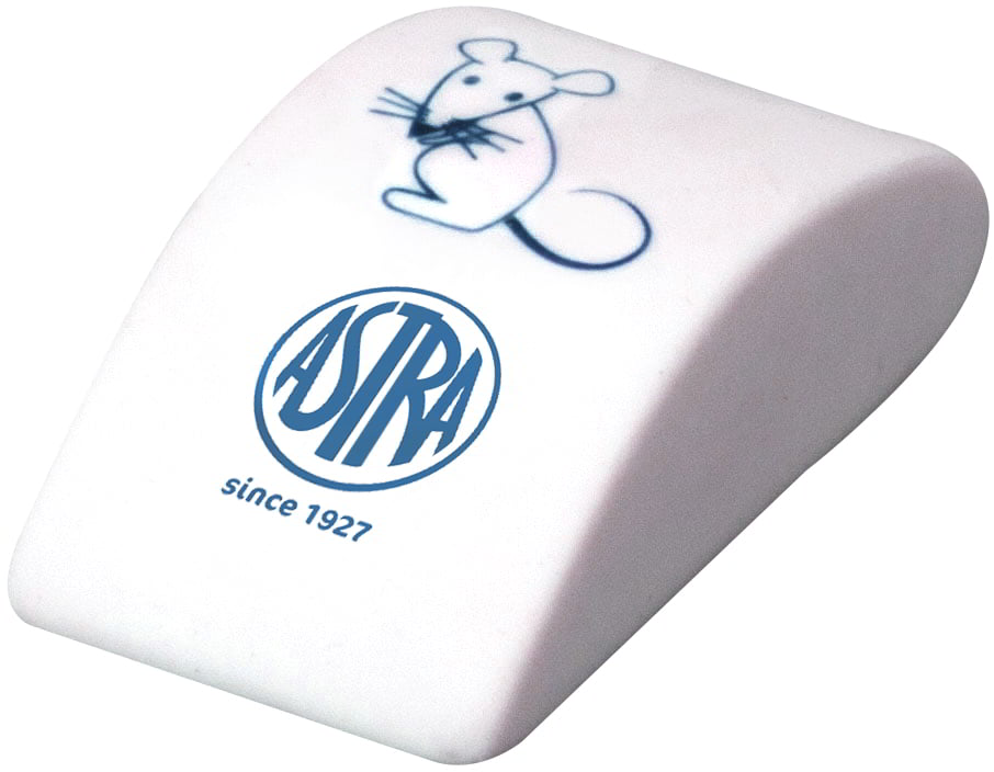 Gumka ma klasyczny ponadczasowy kształt. Doskonała ergonomia pozwala zetrzeć ołówek, nie naruszając przy tym struktury papieru.