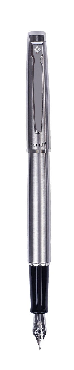 Metalowy długopis automatyczny Zenith 60 wykonany z najwyższej jakości materiałów. Posiada wymienny wkład wielkopojemny Zenith 4 z dokumentalnym tuszem w kolorze niebieskim gwarantującym trwałość zapisu. Opakowanie zawiera również metalowe pióro wieczn...