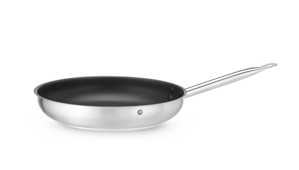 Patelnia Profi Line HENDI 320 mm ze stali nierdzewnej nieprzywierająca z metalowym uchwytem