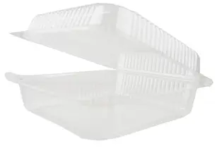 Prostokątny pojemnik wykonany z przeźroczystego tworzywa, idealny do transportu, przechowywania owoców itp. Dzięki zamykanej pokrywce zawartość jest lepiej chroniona przed uszkodzeniami, dłużej zachowuje świeżość. Opakowanie zawiera: 100 szt. Pojemność...