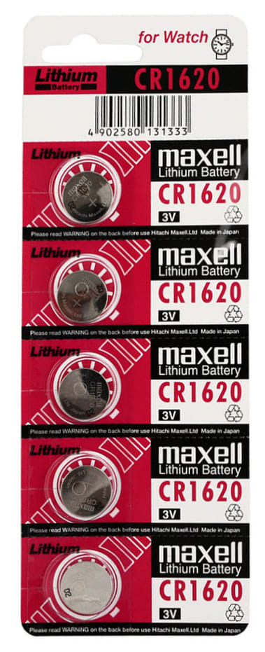 Bateria Maxell CR1620 litowa 3V do zegarka, blister 5 sztuk.