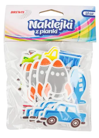 Naklejki z pianki Transport 36sztPVC44