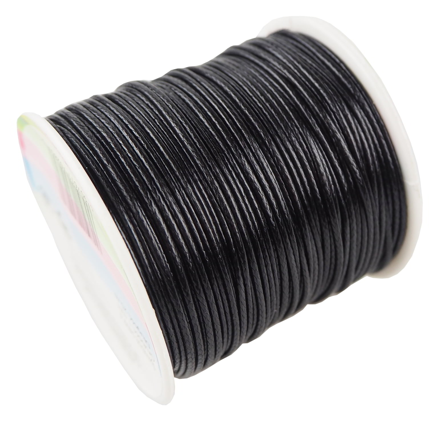 Sznurek Bawełniany Wosk 25m CzarnySBW4 Sznurek bawełniany woskowany nadaje się do wszelkiego rodzaju zastosowań artystycznych i dekoracyjnych. Kolor: czarny, długość: 25m.