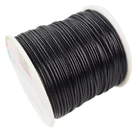 Sznurek Bawełniany Wosk 25m CzarnySBW4