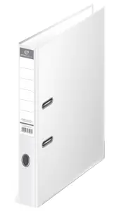 Ekonomiczny segregator wykonany z kartonu o grubości 2mm, gramatura 1170gsm. Wyposażony w dolną listwę wzmacniającą oraz dwustronną, wymienną etykietę grzbietową. Wzmocniony otwór na palec. Zmieści 300 kartek. Szerokość grzebietu: 50mm