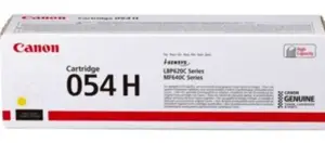 Toner Canon 054H żółty do drurarek serii LBP621Cw i MF640C, oryginalny cartridge