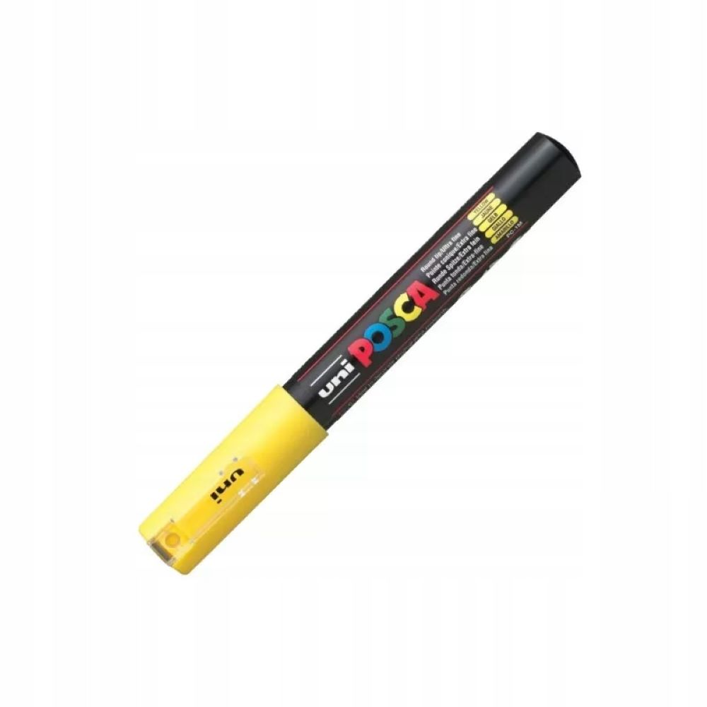 Marker UNI POSCA PC-1M żółty z farbą plakatową, grubość linii 0,7-1,0mm