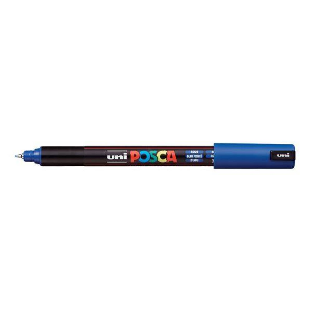 Marker Uni Posca PC-1MR niebieski z farbą plakatową, grubość linii 0,7-1,0mm