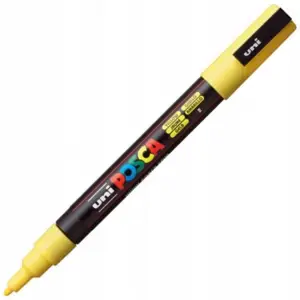Marker z Farbą plakat.UNI PC-3M POSCAŻółty nr 2