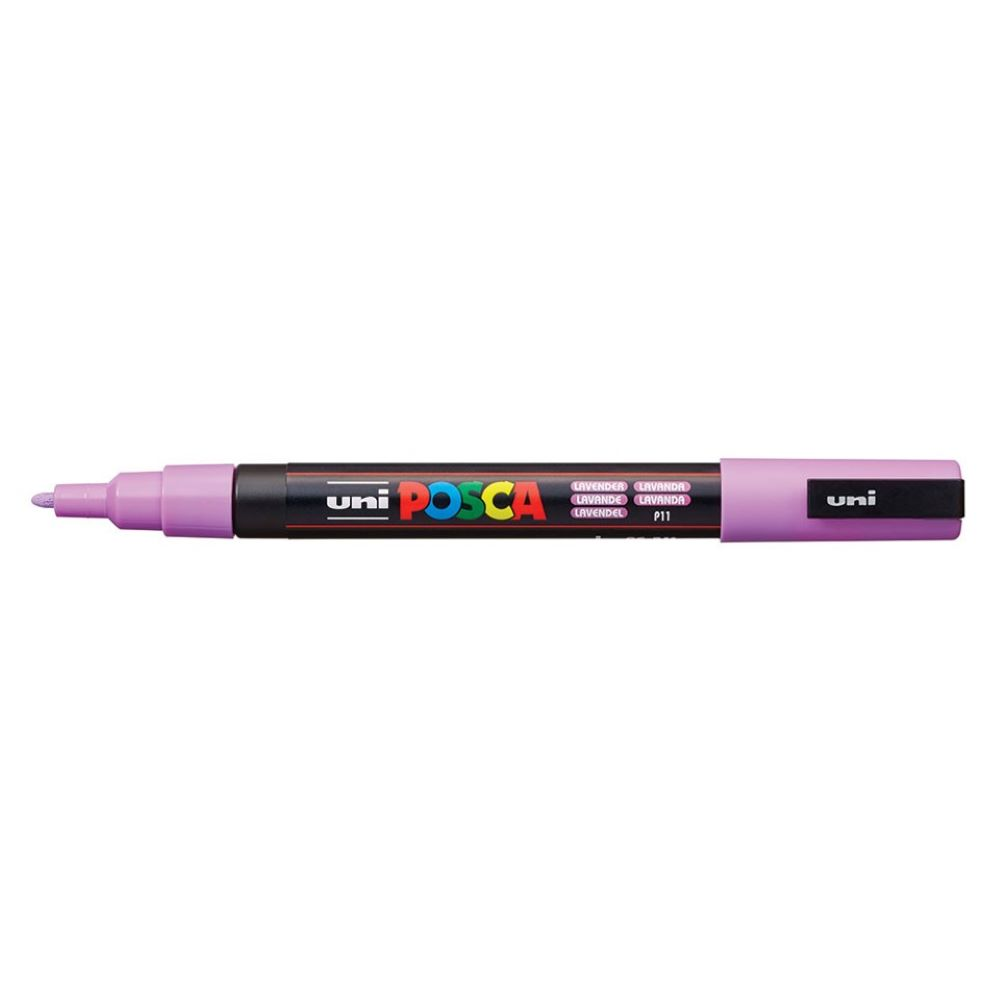 Marker UNI POSCA PC-3M w kolorze pastelowym lawendowym z grubością linii 0,9-1,3mm