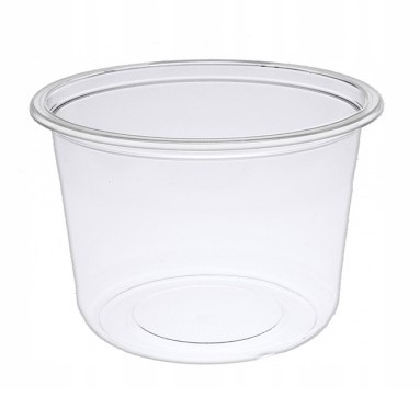 Pojemnik PP okrągły 500ml przeźroczysty, opakowanie 50 sztuk