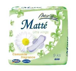 Podpaski MATTES Camomile ultra wings ze skrzydełkami 9 sztuk o zapachu rumiankowym