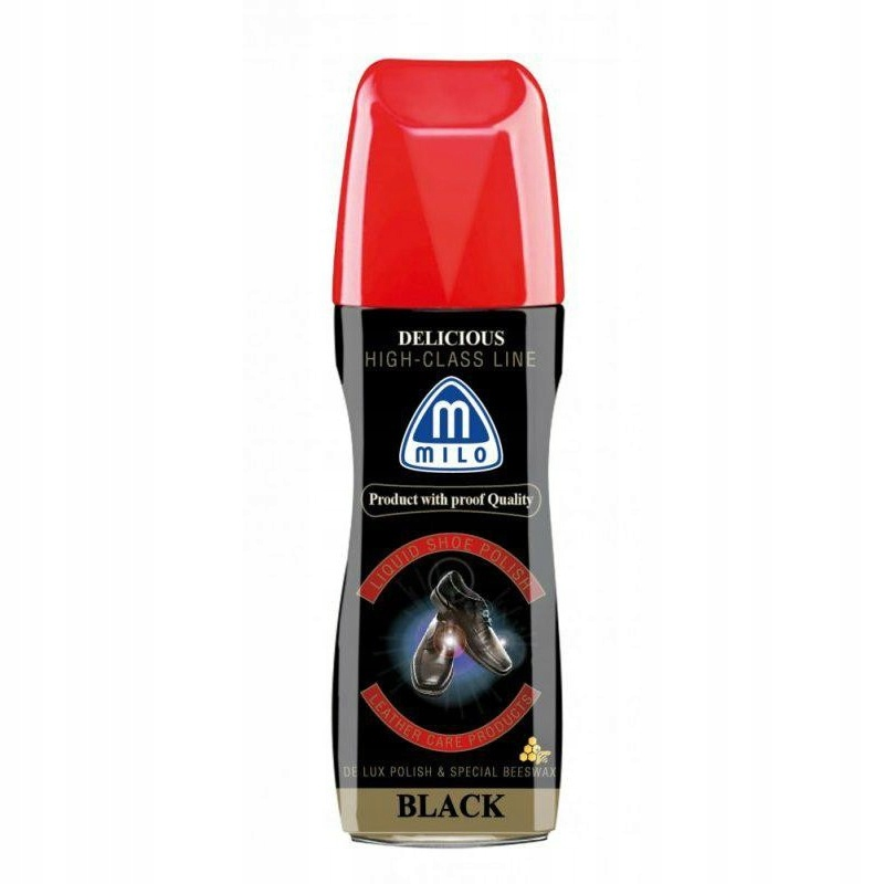 Emulsja do butów MILO 75ml czarna z aplikatorem, opakowanie w sprayu