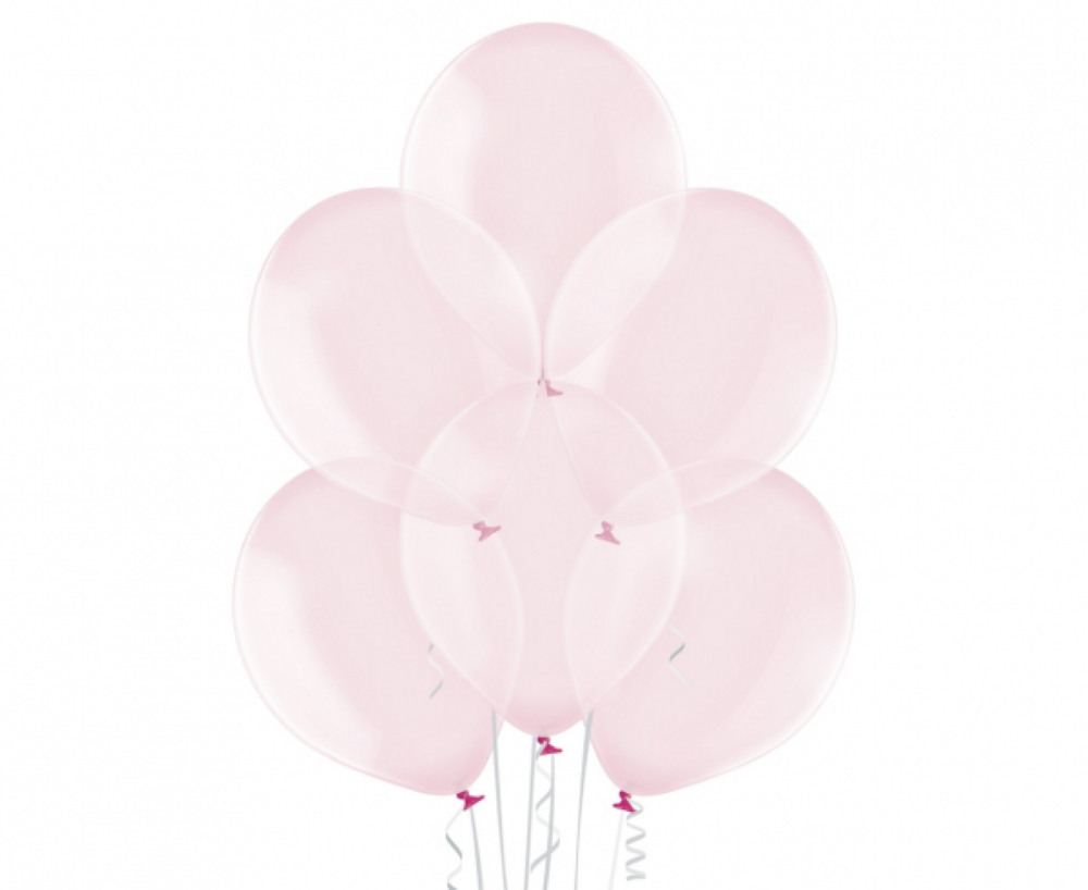 Balony Glossy 12 cali 50 sztuk różowe błyszczące