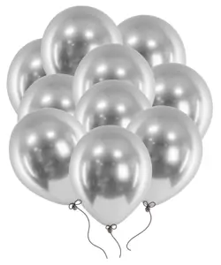 Balon Glossy 12`  50 szt SREBRNE