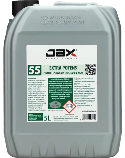 JAX Extra Potens Płyn na tłuszcze 5 L do usuwania tłustego brudu