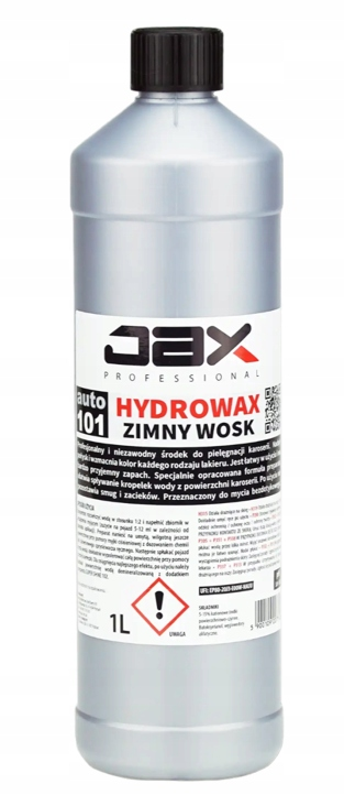 JAX Hydrowax 101 zimny wosk 1L w butelce z czarną zakrętką