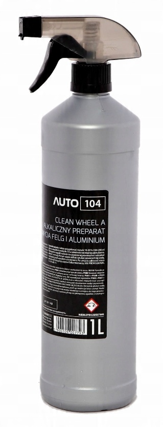 JAX Clean wheel A 104 alkaliczny preparat do mycia felg i aluminium 1L w butelce ze spryskiwaczem
