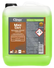 CLINEX MAX Dirt 5L Usuwanie tłustych zabrudzeń z powierzchni różnych