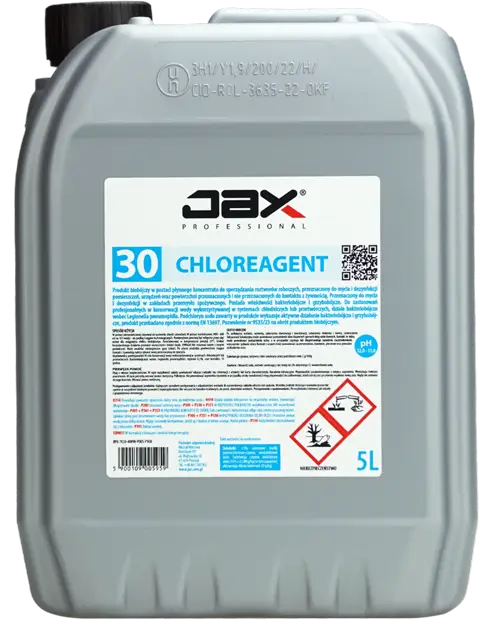 JAX CHLOREAGENT 30 do mycia i dezynfekcji powierzchni 5L