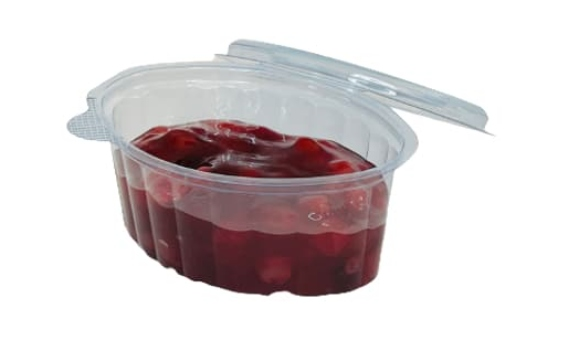 Pojemnik na sos z przykrywką 50 ml przezroczysty plastikowy