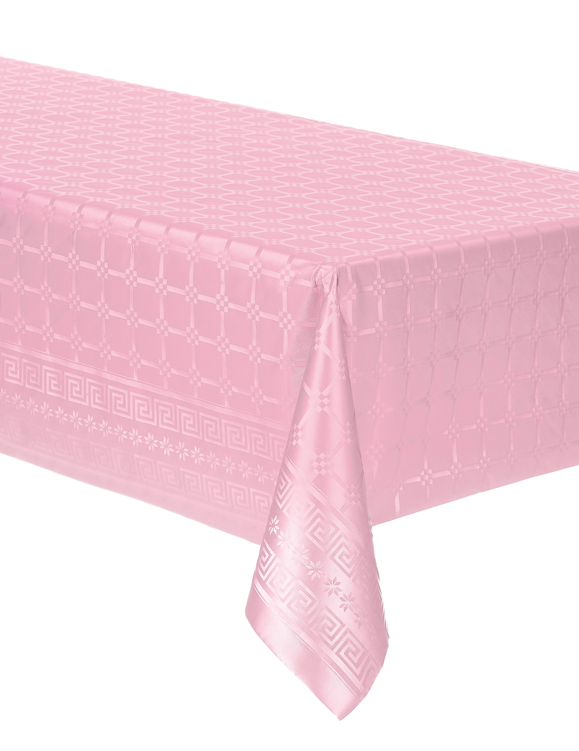 Obrus papierowy różowy 1,2 x 6m z wytłoczeniem damaszkowym na rolce