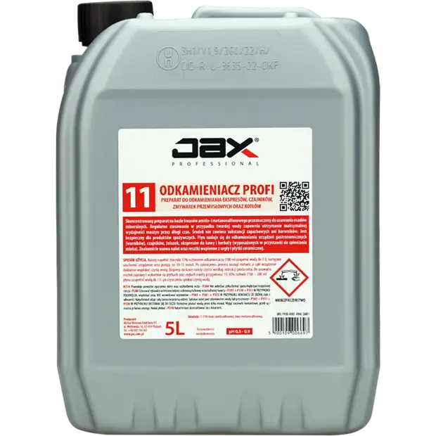 JAX Odkamieniacz dla gastronomi  11  5L do ekspresów, czajników, zmywarek