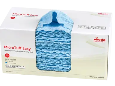 Ścierka Vileda  Micro Tuff Easy mikrofibra  30x30 50szt niebieska