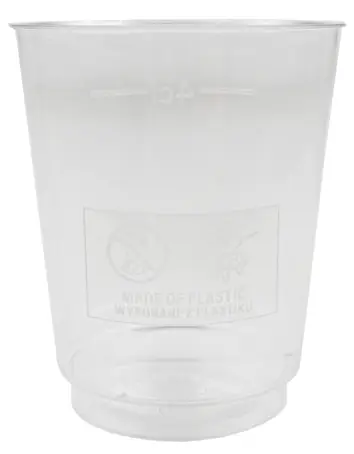 Kieliszek plast. 40 ml 50szt PS 4,2/5,2cm Transparent Kieliszek plastikowy PS transparentny 40ml, pojemnik na napoje, opakowanie 50 sztuk
