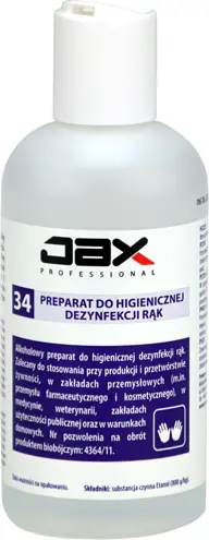 JAX Płyn do dezynfekcji rąk  200ml