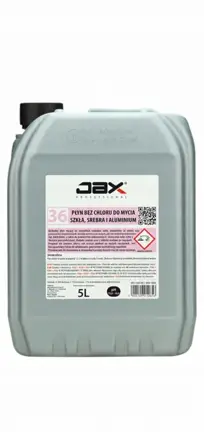 JAX Mycie SZKŁA SREBRA I ALUMINIUM w zmywarkach BEZ CHLORU 5L
