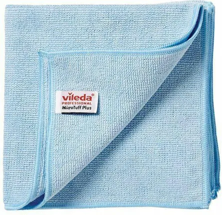 Ścierka Vileda Micro Tuff Plus mikrofibra niebieska 38x38 cm