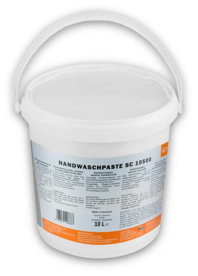 Pasta do mycia rąk Handwaschpaste SC 10500 gruboziarnista w białym wiadrze 10 litrów