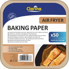 Papier do pieczenia Air Fryer kwadratowy 16x16 cm 50szt