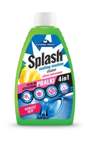 Płyn do czyszczenia pralek Splash 4in1 o zapachu cytrynowym, butelka 250ml