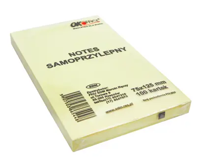 Kostka biurowa samoprzylepna 75 x 125