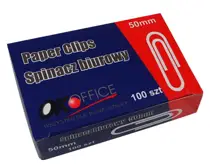 Spinacze biurowe 50mm okrągłe 100szt