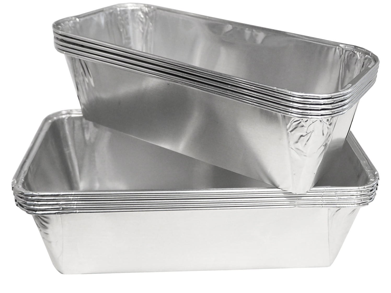 Foremka alu MIX 2 poj. x 5szt = 10szt Foremki aluminiowe do pieczenia prostokątne, zestaw 2 rodzaje x 5 sztuk każde