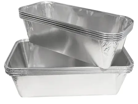 Foremka alu MIX 2 poj. x 5szt = 10szt Foremki aluminiowe do pieczenia prostokątne, zestaw 2 rodzaje x 5 sztuk każde