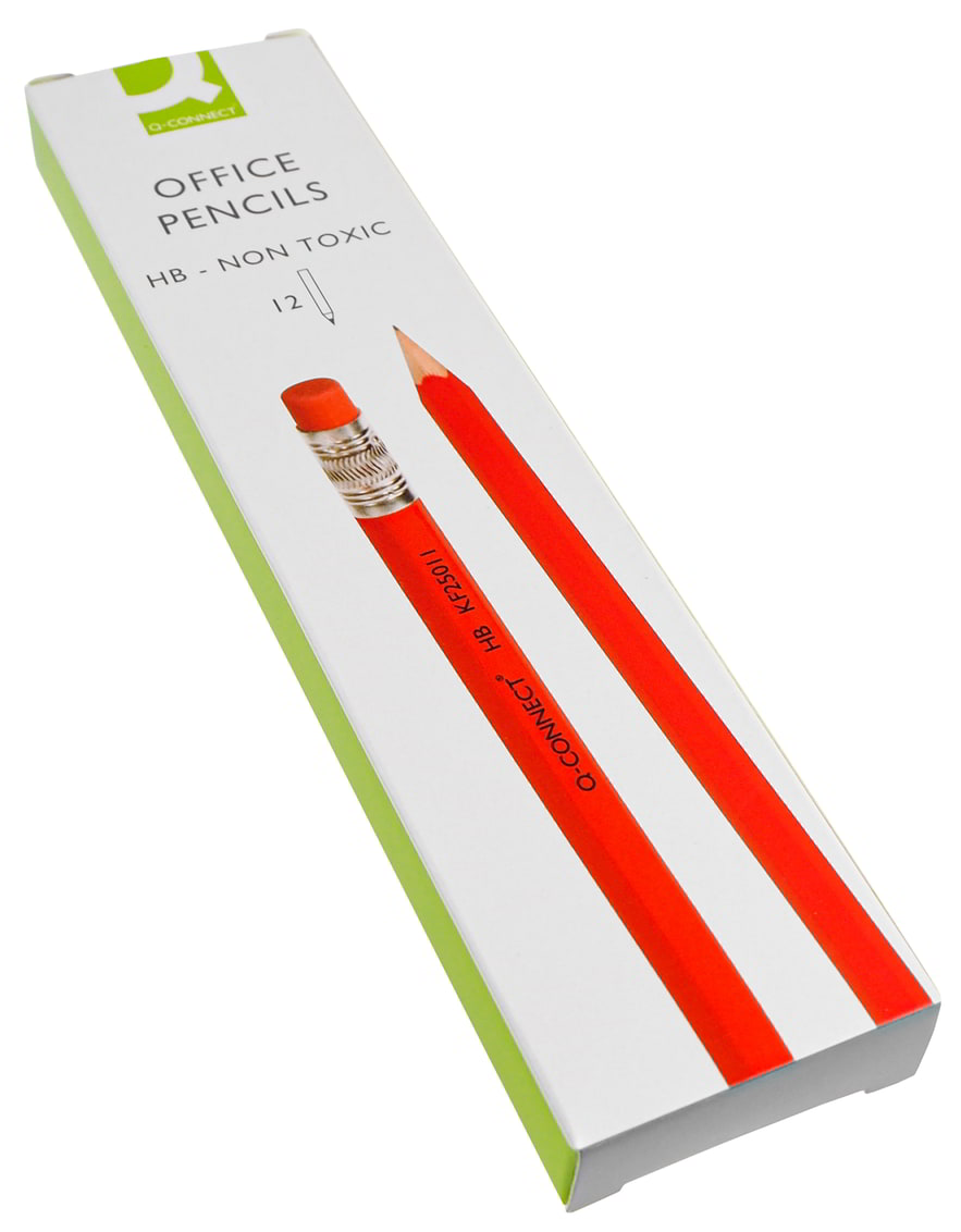 Tradycyjny, drewniany ołówek z gumką wykonany z drewna lipowego, korpus w kolorze czerwonym, lakierowany, zatemperowany, gotowy do użycia. twardość: HB, długość grafitu: 175mm, cena za 1 szt.
