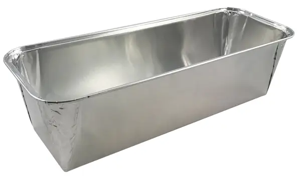Foremka aluminiowa prostokątna 2070 ml do wypieku i pakowania wyrobów cukierniczych
