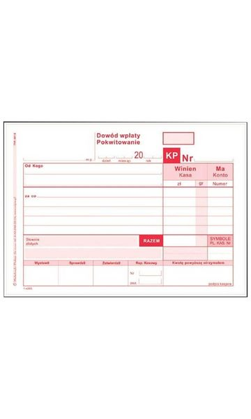 Druki akcydensowe przeznaczone do wypełniania, wykorzystywane w czynnościach urzędowych, handlowych. Niezbędne w funkcjonowaniu firm, urzędów i innych jednostek zgodnie z obowiązującymi normami prawnymi.