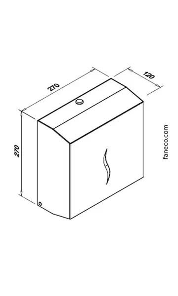 Podajnik ręcznika  ZZ HIT S  Stal na 300 listków