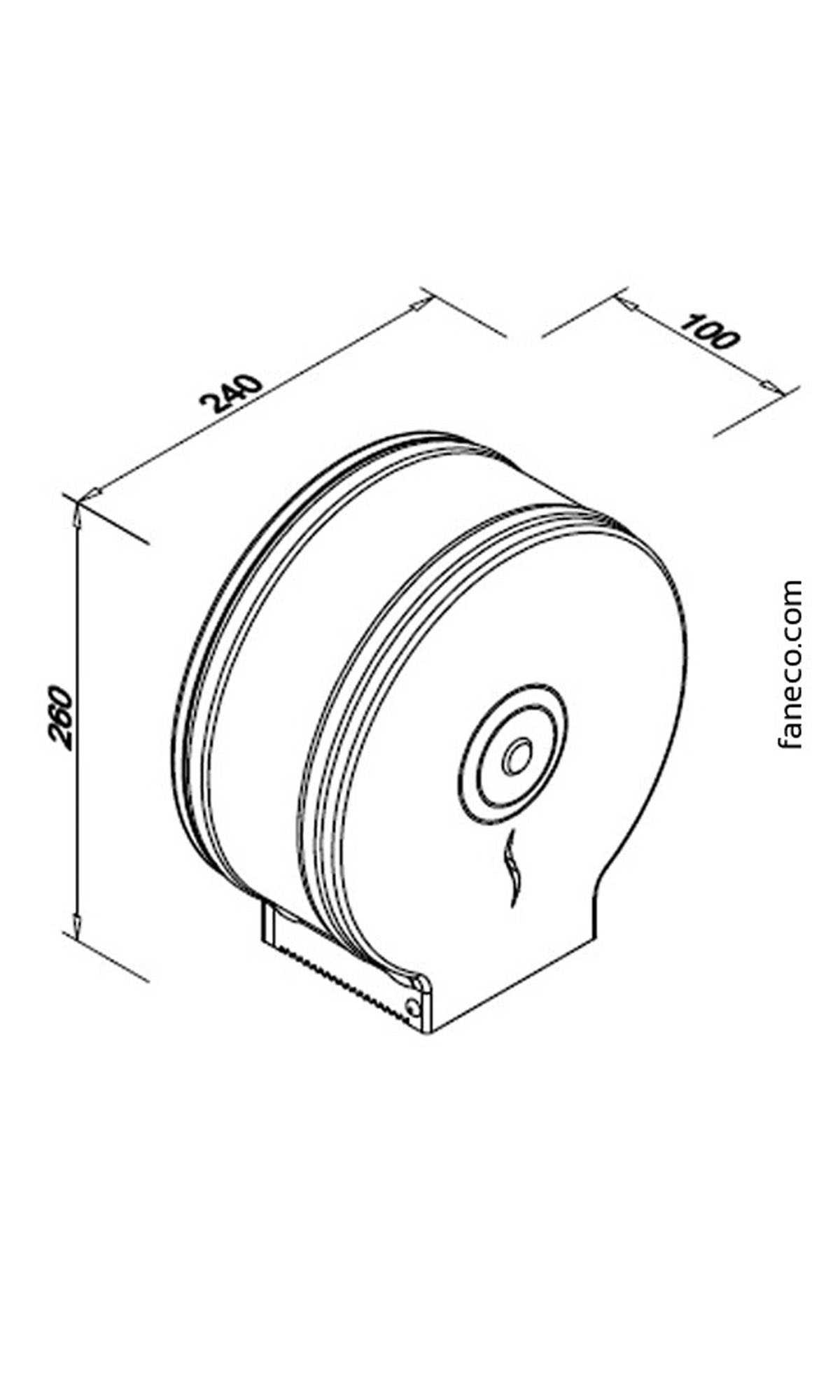 Podajnik papieru toalet. 18 cm stal HIT Podajnik do papieru toaletowego wykonany ze stali nierdzewnej w wykończeniu matowym. Wyposażony w zamknięcie na kluczyk. Przeznaczony na piapier o średnicy 18cm.
...