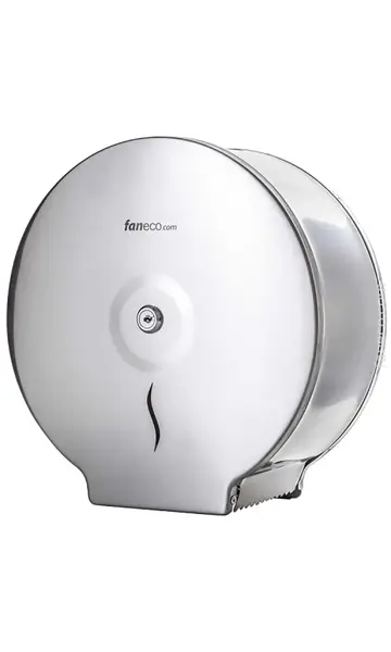 Podajnik papieru toalet. 18 cm stal HIT Podajnik do papieru toaletowego wykonany ze stali nierdzewnej w wykończeniu matowym. Wyposażony w zamknięcie na kluczyk. Przeznaczony na piapier o średnicy 18cm.
...